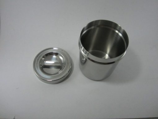 VAR348- Recipiente para algodón de acero inox con tapa 90x111mm - Imagen 2